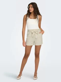 JDYSAY Middels høy midje Regular Fit Lin Shorts