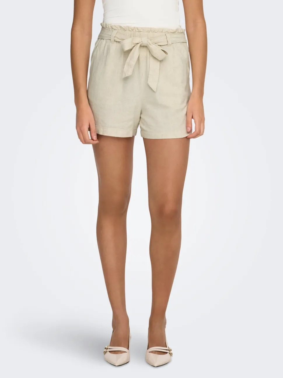 JDYSAY Middels høy midje Regular Fit Lin Shorts