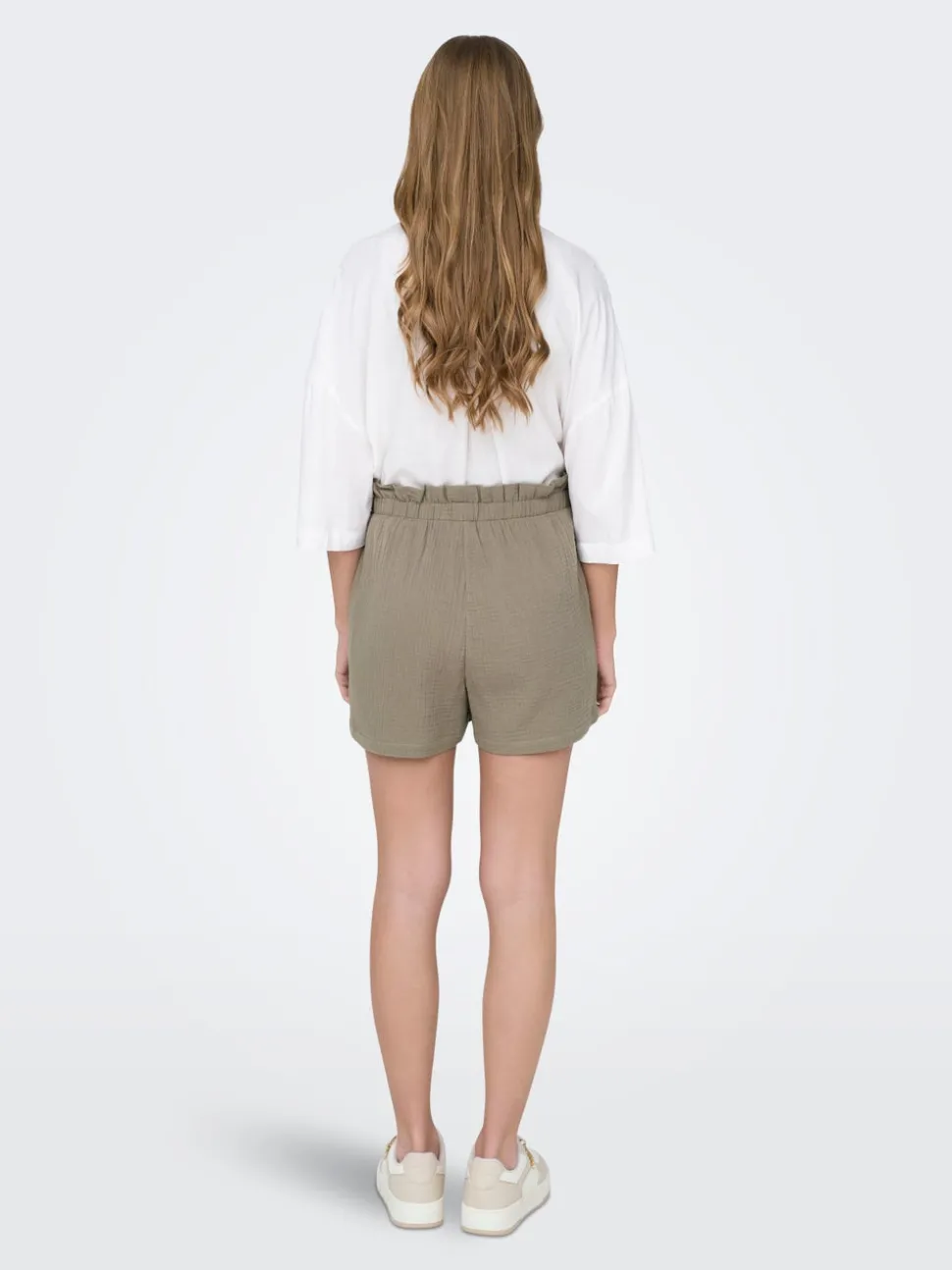 JDYTHEIS Middels høy midje Regular Fit Paperbag-shorts
