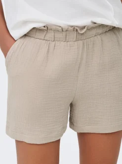 JDYTHEIS Middels høy midje Regular Fit Paperbag-shorts