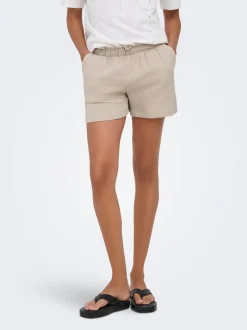 JDYTHEIS Middels høy midje Regular Fit Paperbag-shorts
