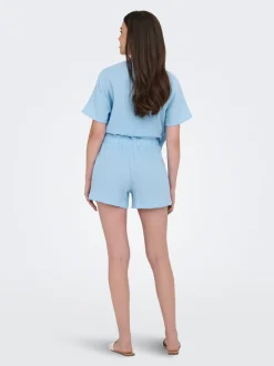 JDYTHEIS Middels høy midje Regular Fit Paperbag-shorts