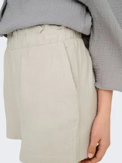 JDYTHEIS Middels høy midje Regular Fit Paperbag-shorts