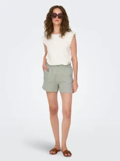 JDYTHEIS Middels høy midje Regular Fit Paperbag-shorts