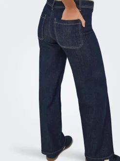 JDYVANESSA Middels høy midje Wide Leg Fit Jeans