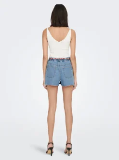 JDYZIGGA Høy midje Loose fit Denimshorts