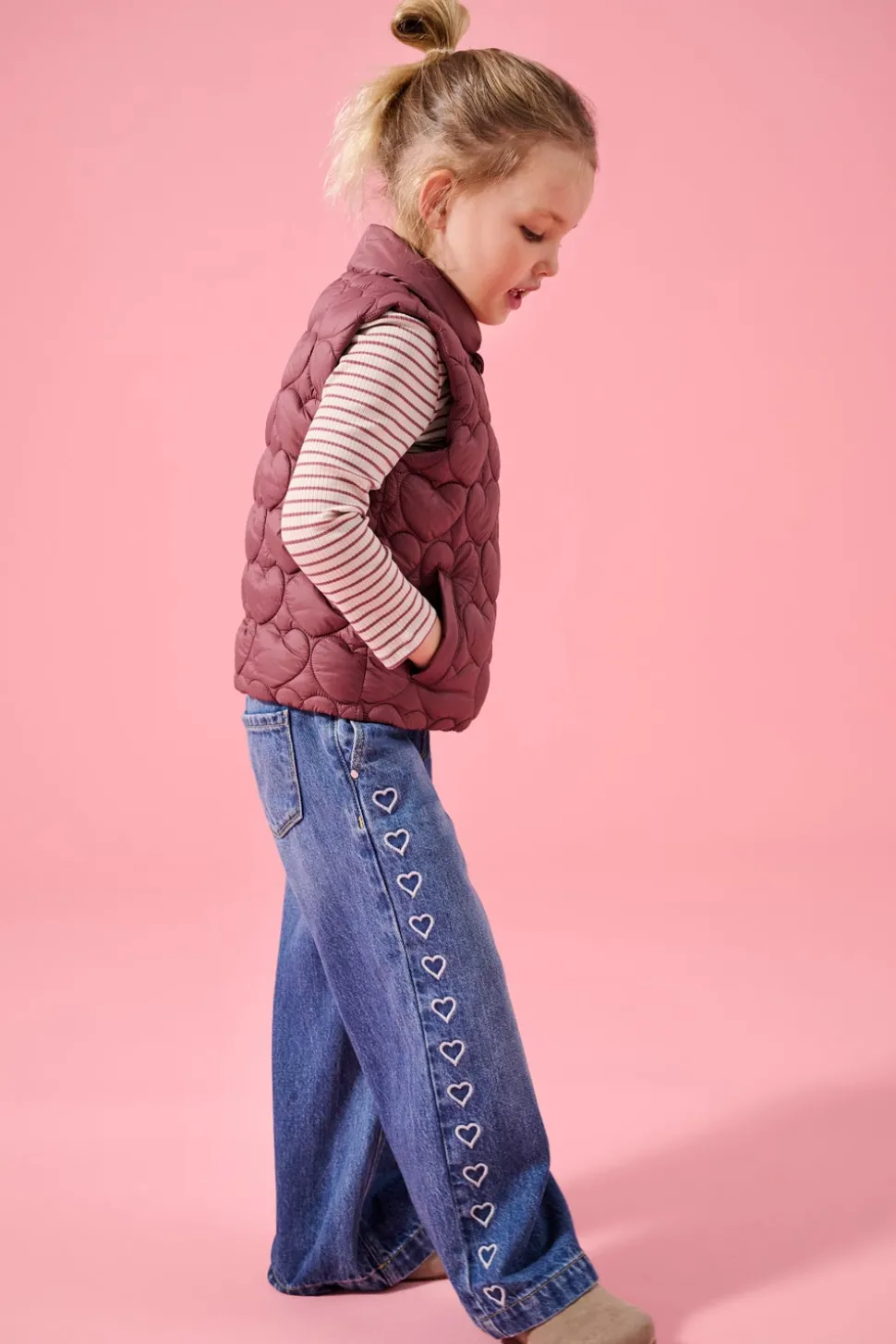 KMGCOMET Middels høy midje Wide Leg Fit Jeans