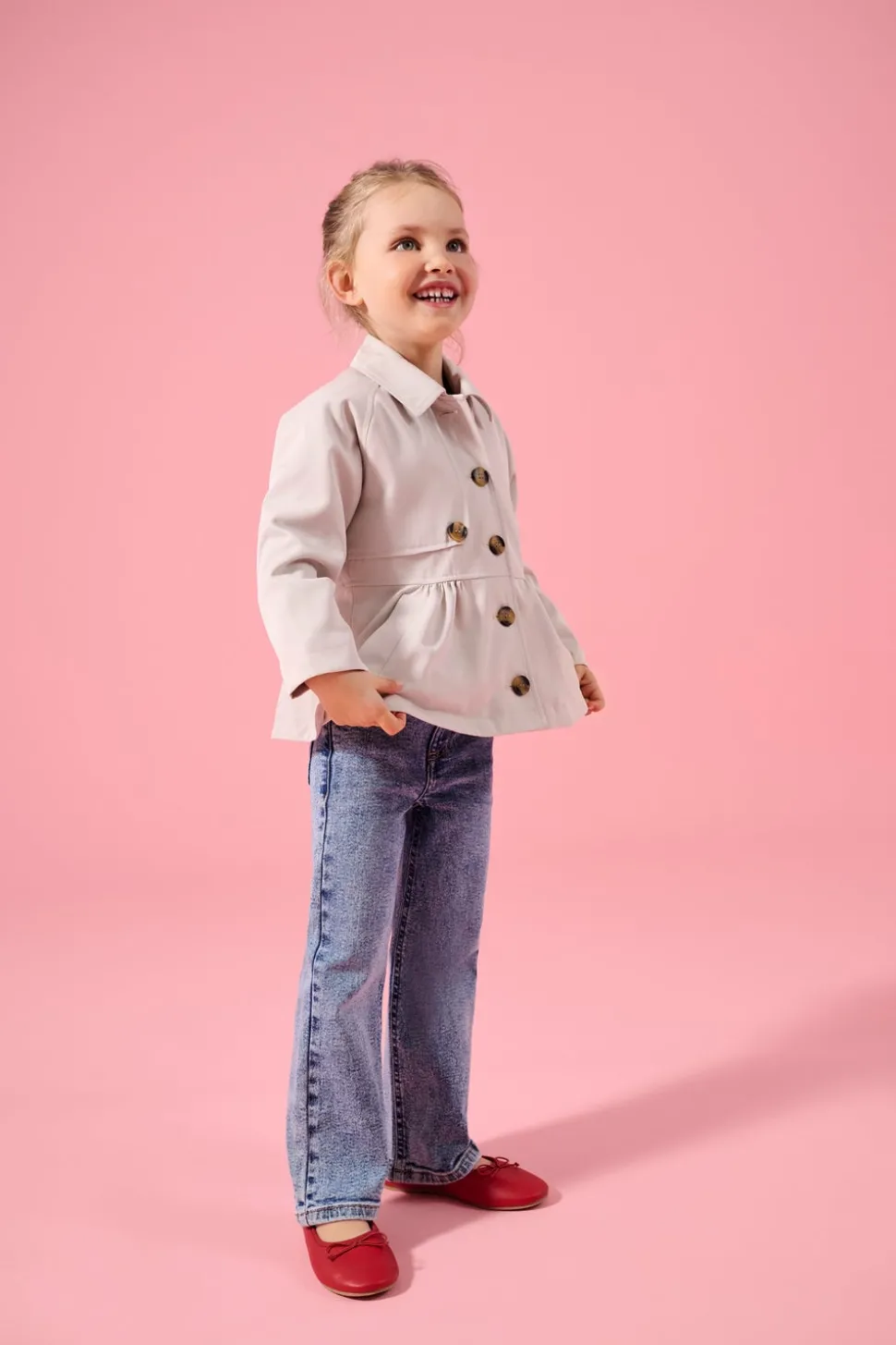 KMGJUICY Middels høy midje Wide Leg Fit Jeans