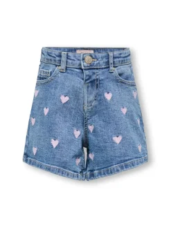 KMGJUICY Middels høy midje Regular Fit Denimshorts