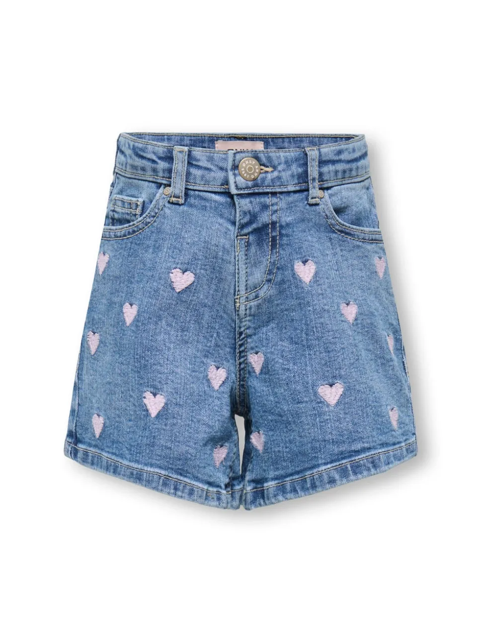 KMGJUICY Middels høy midje Regular Fit Denimshorts