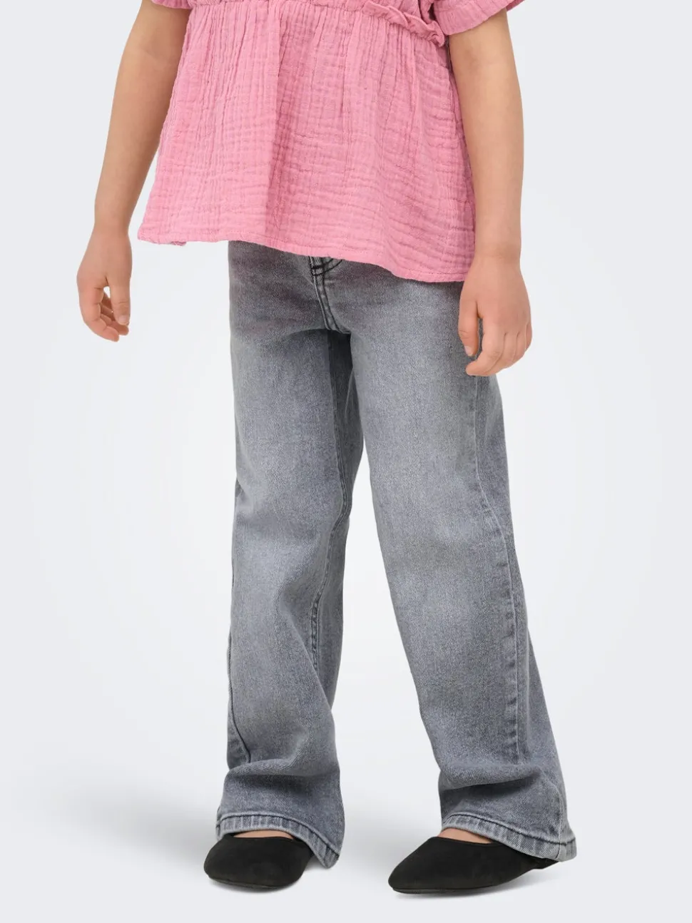 KMGJUICY Middels høy midje Wide Leg Fit Jeans