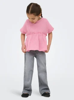 KMGJUICY Middels høy midje Wide Leg Fit Jeans