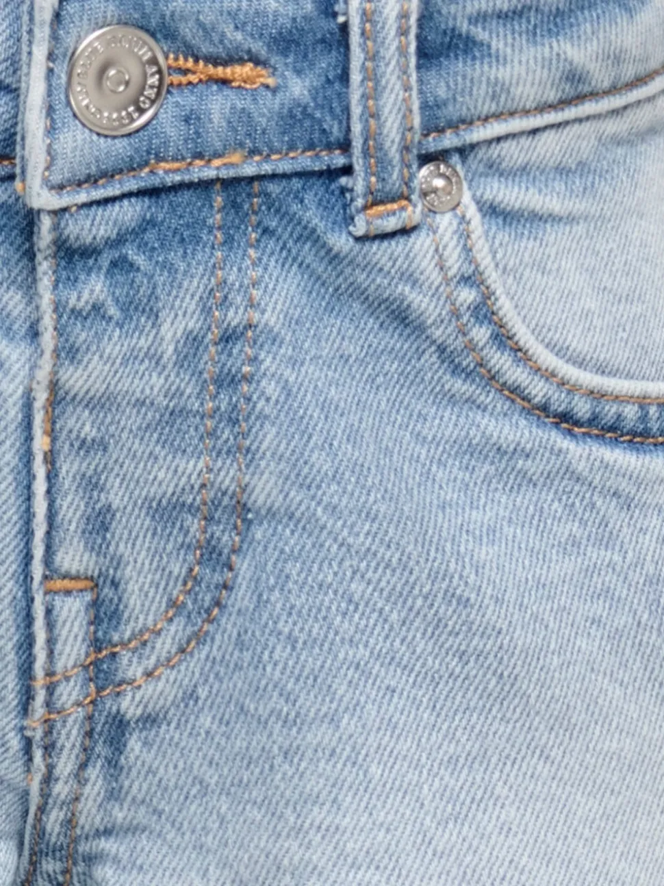KMGROBYN Middels høy midje Straight Fit Denimshorts