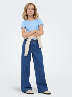 KOGDEIA Høy midje Wide Leg Fit Jeans