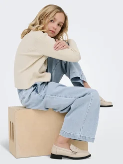 KOGDEIA Høy midje Wide Leg Fit Jeans