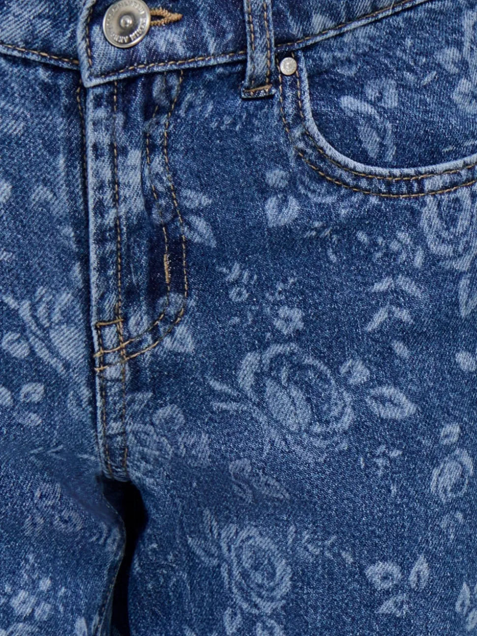 KOGHOPE Høy midje Wide Leg Fit Ankellengde Jeans