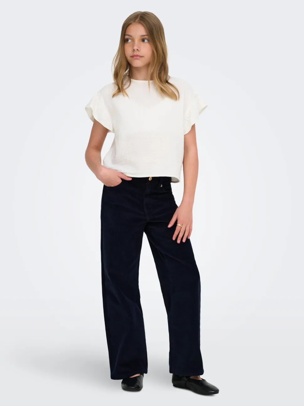 KOGHOPE Wide Leg Fit Corduroy Bukser
