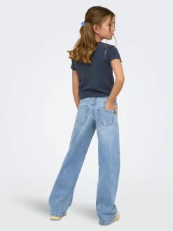 KOGJUDY-O Lav midje Wide Leg Fit Jeans