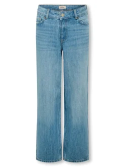 KOGLOPEZ Lav midje Wide Leg Fit Ankellengde Jeans