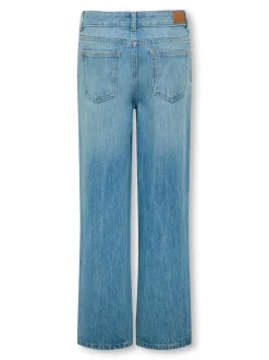 KOGLOPEZ Lav midje Wide Leg Fit Ankellengde Jeans