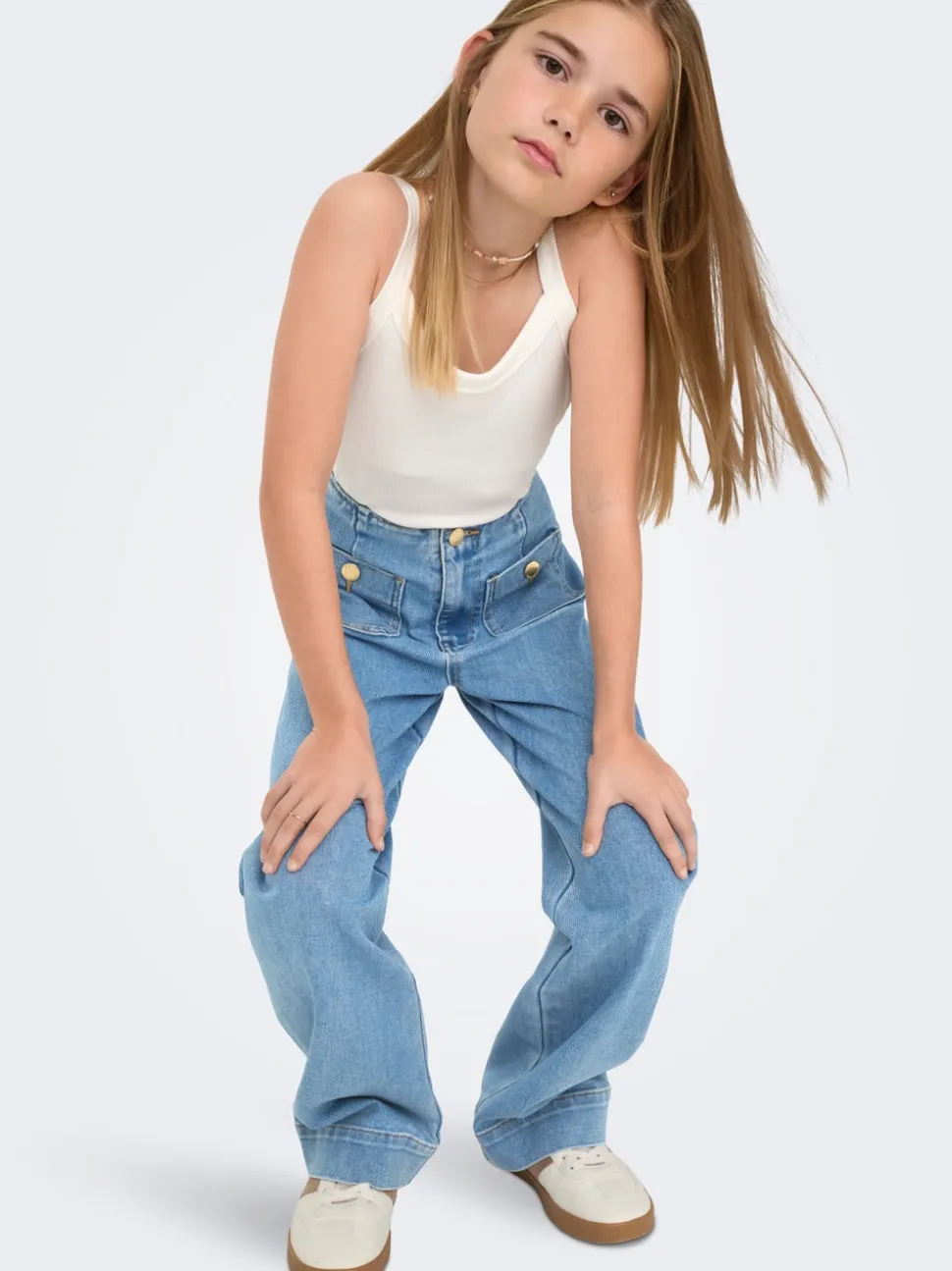 KOGMADELINE Høy midje Wide Leg Fit Jeans
