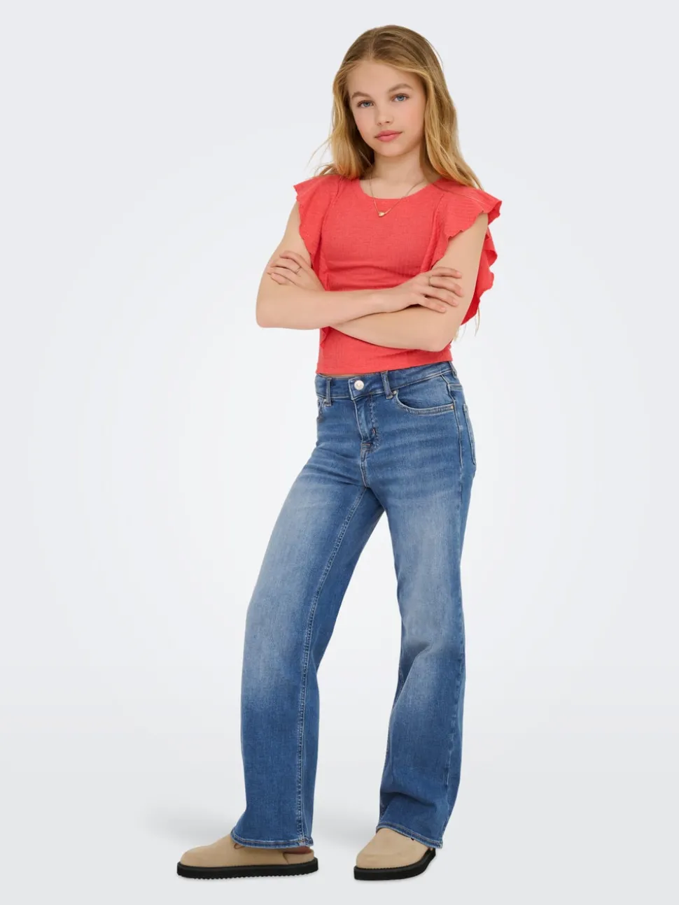 KOGMADISON Middels høy midje Wide Leg Fit Jeans