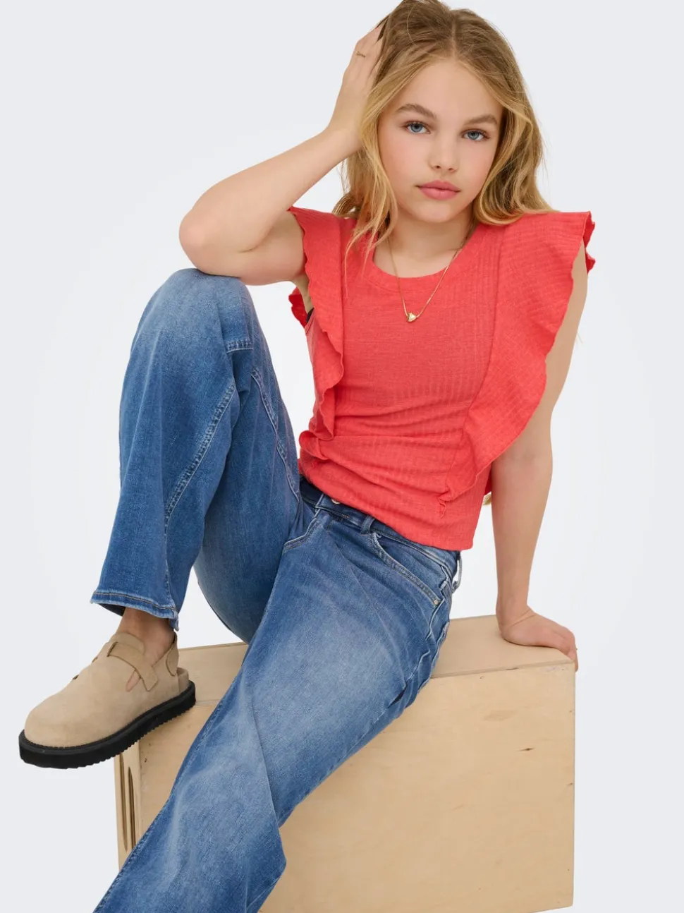 KOGMADISON Middels høy midje Wide Leg Fit Jeans