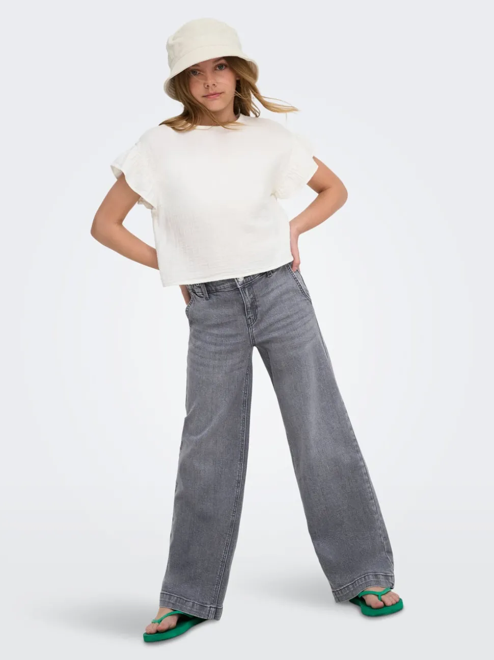KOGNEW Middels høy midje Wide Leg Fit Jeans