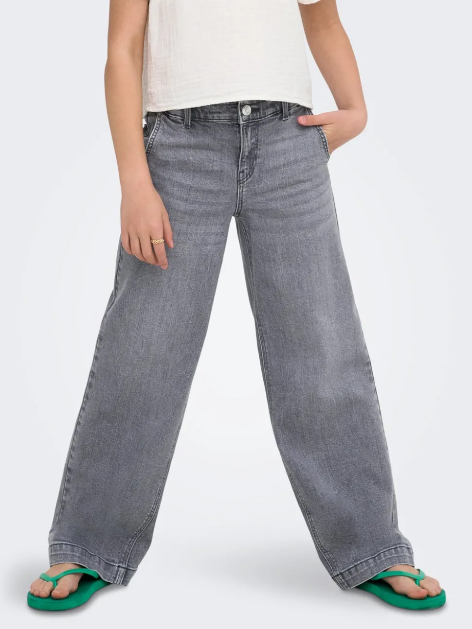 KOGNEW Middels høy midje Wide Leg Fit Jeans