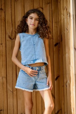 KOGROBYN Straight Fit Denimshorts