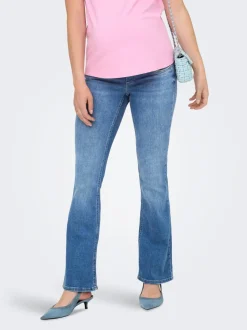 OLMBLUSH Middels høy midje Flared Fit Jeans