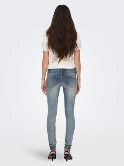 OLMBLUSH Middels høy midje Skinny Fit Ankellengde Jeans