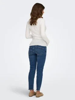 OLMBLUSH Middels høy midje Skinny Fit Ankellengde Jeans