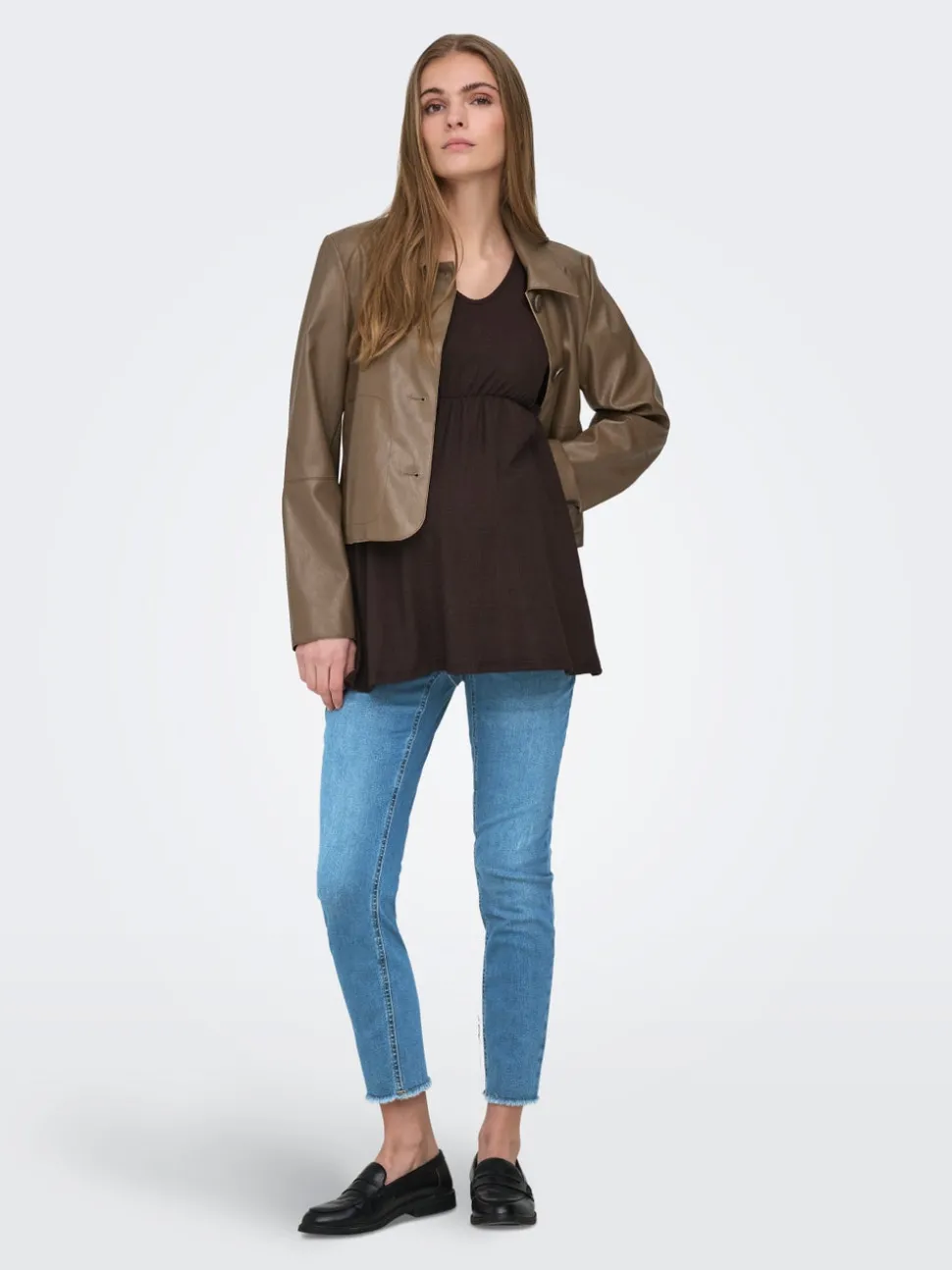 OLMBLUSH Middels høy midje Skinny Fit Ankellengde Jeans
