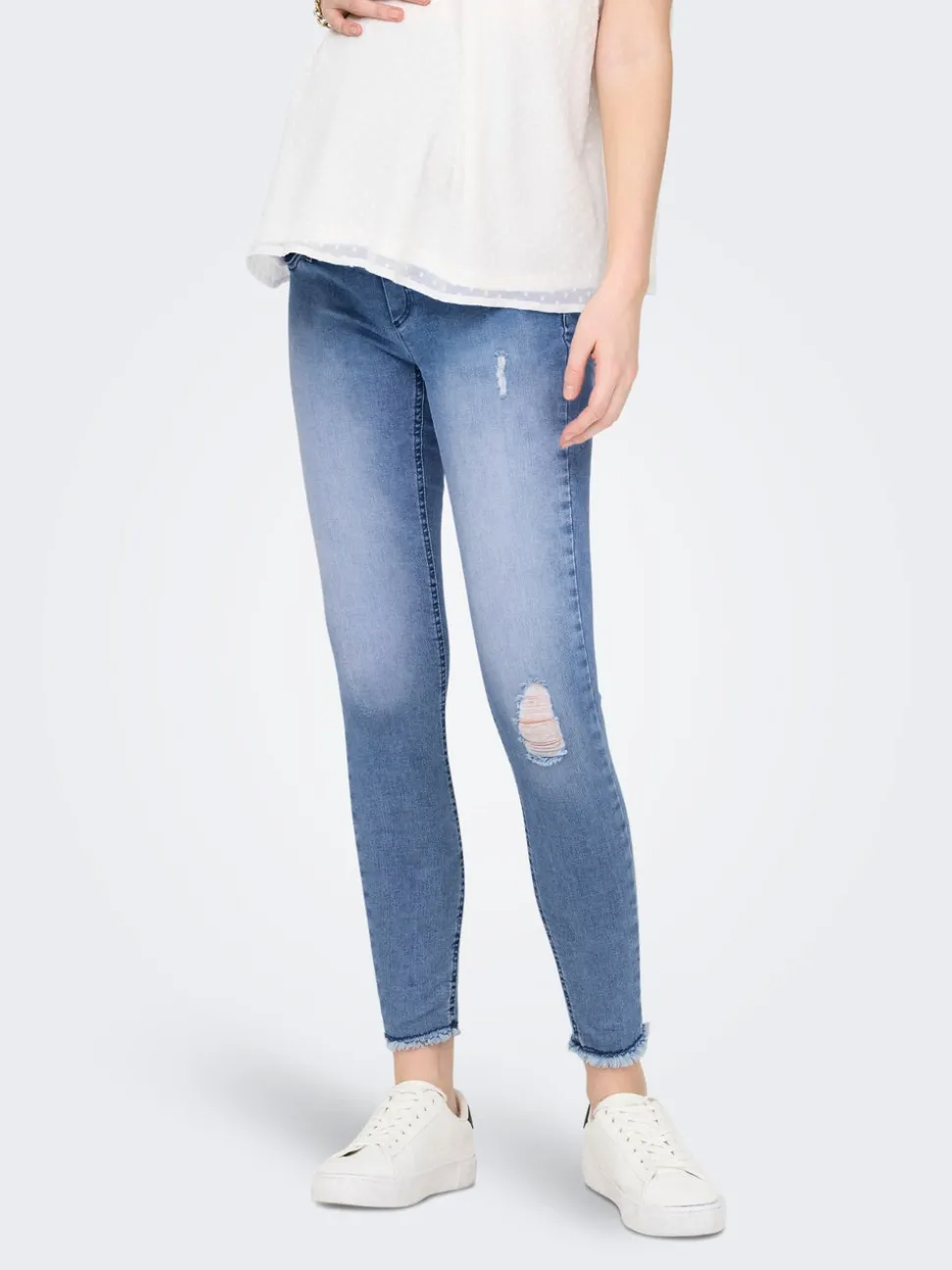 OLMBLUSH Middels høy midje Skinny Fit Ankellengde Jeans