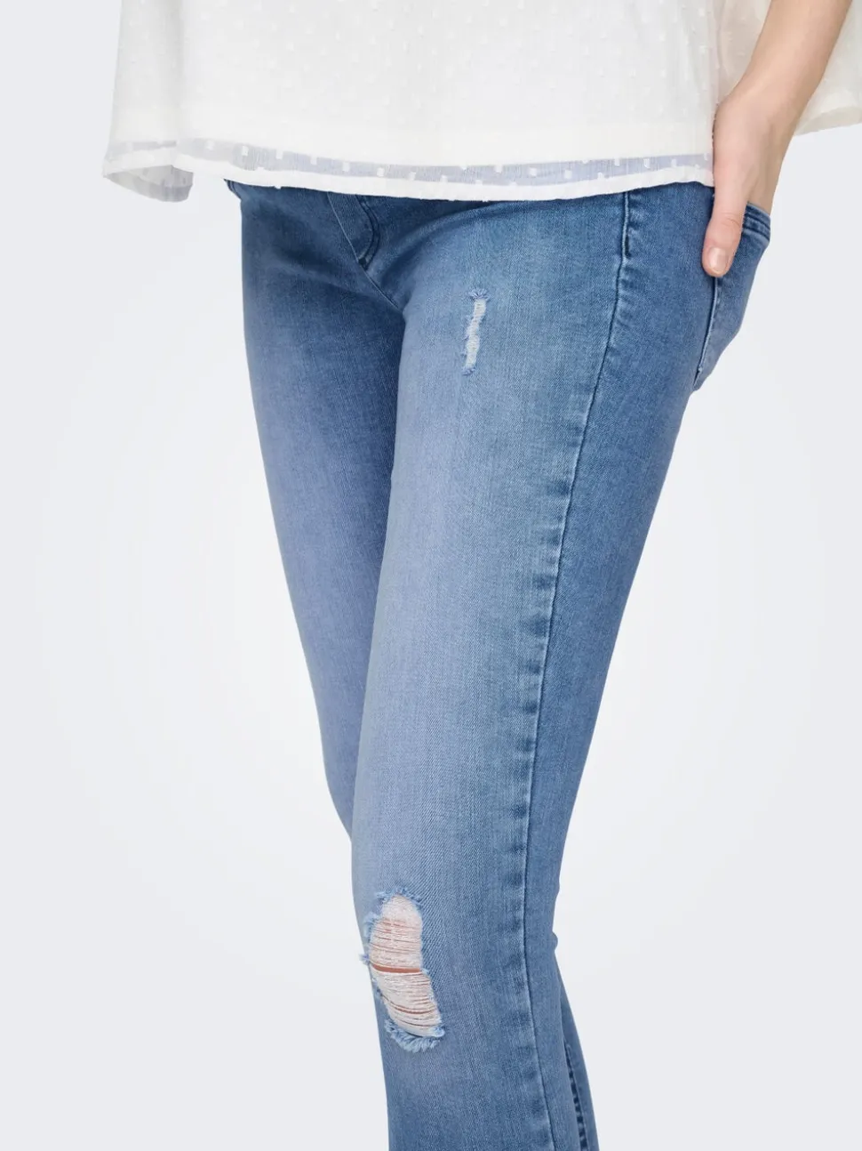 OLMBLUSH Middels høy midje Skinny Fit Ankellengde Jeans