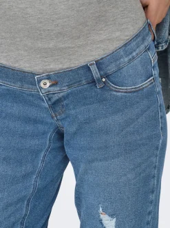 OLMCATWALK Høy midje Mom Fit Ankellengde Jeans