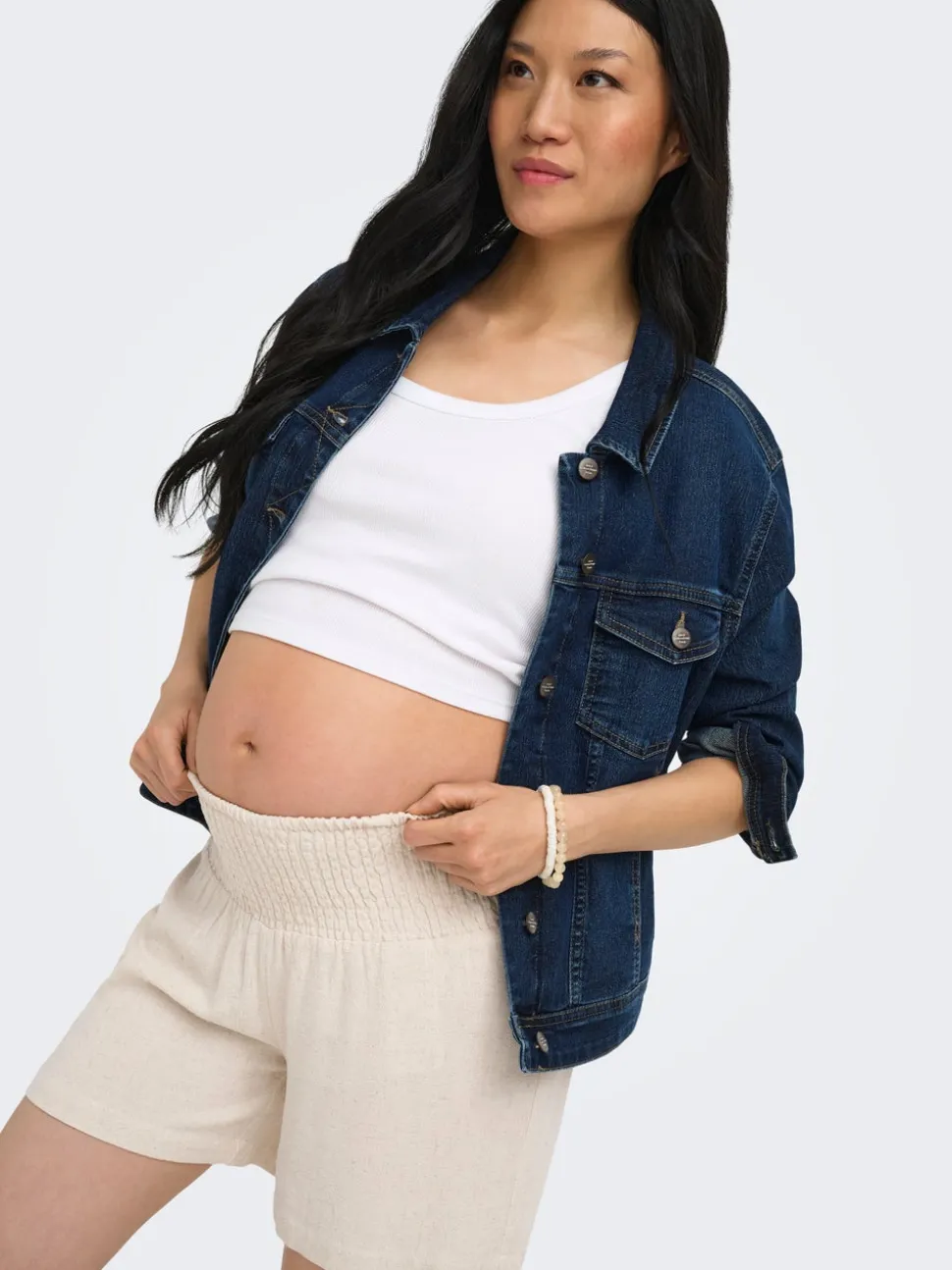 OLMSIESTA Middels høy midje Regular Fit Lin Shorts