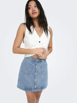ONLAMAZING Denim Denimskjørt Kort skjørt