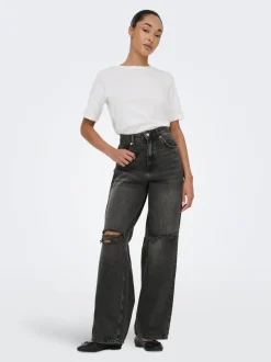 ONLAMBER Lav midje Baggy Fit Jeans