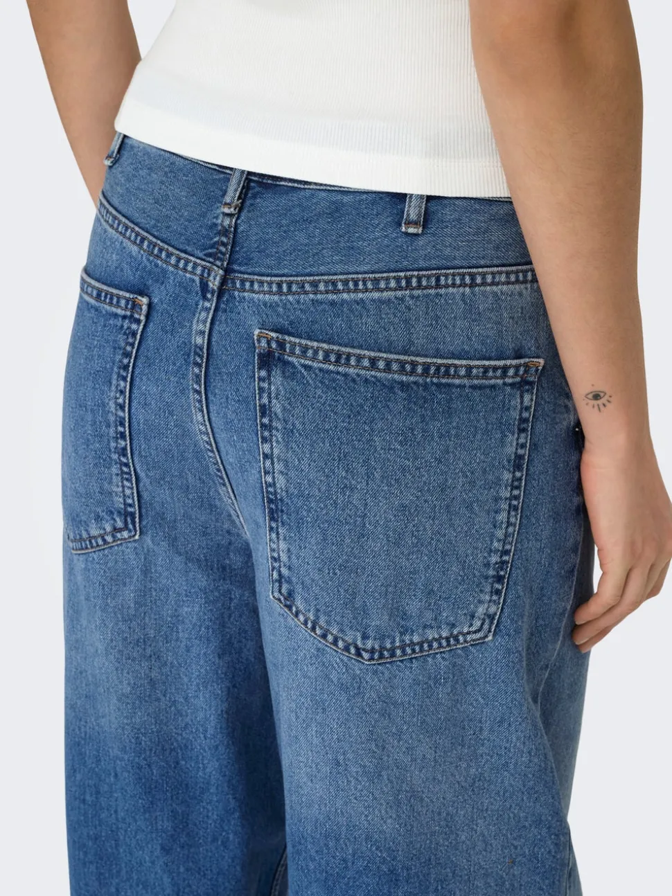 ONLAMBER Lav midje Baggy Fit Jeans