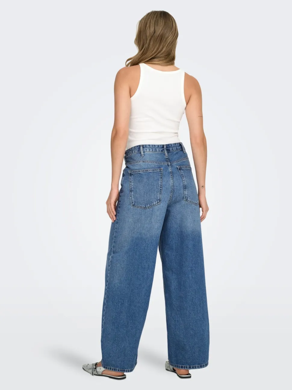 ONLAMBER Lav midje Baggy Fit Jeans