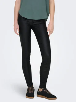 ONLANNE Skinny Fit Bukse i kunstskinn