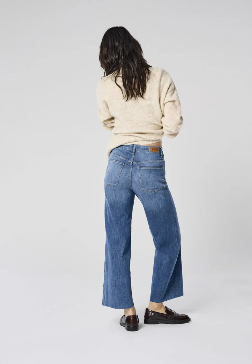 ONLANN-MADISON Høy midje Cropped Fit Jeans