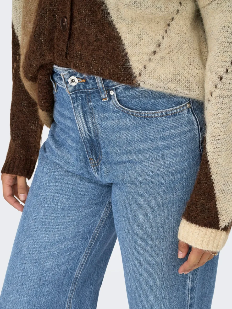 ONLBAILEY Høy midje Wide Leg Fit Jeans