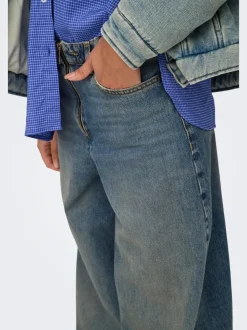 ONLBAXTER Middels høy midje Wide Leg Fit Jeans