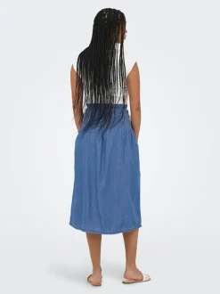 ONLBEA Denimskjørt Midiskjørt