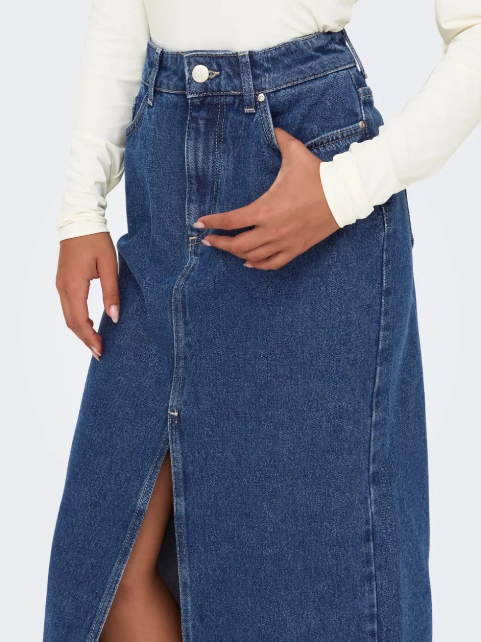 ONLBIANCA Denim Denimskjørt Midiskjørt