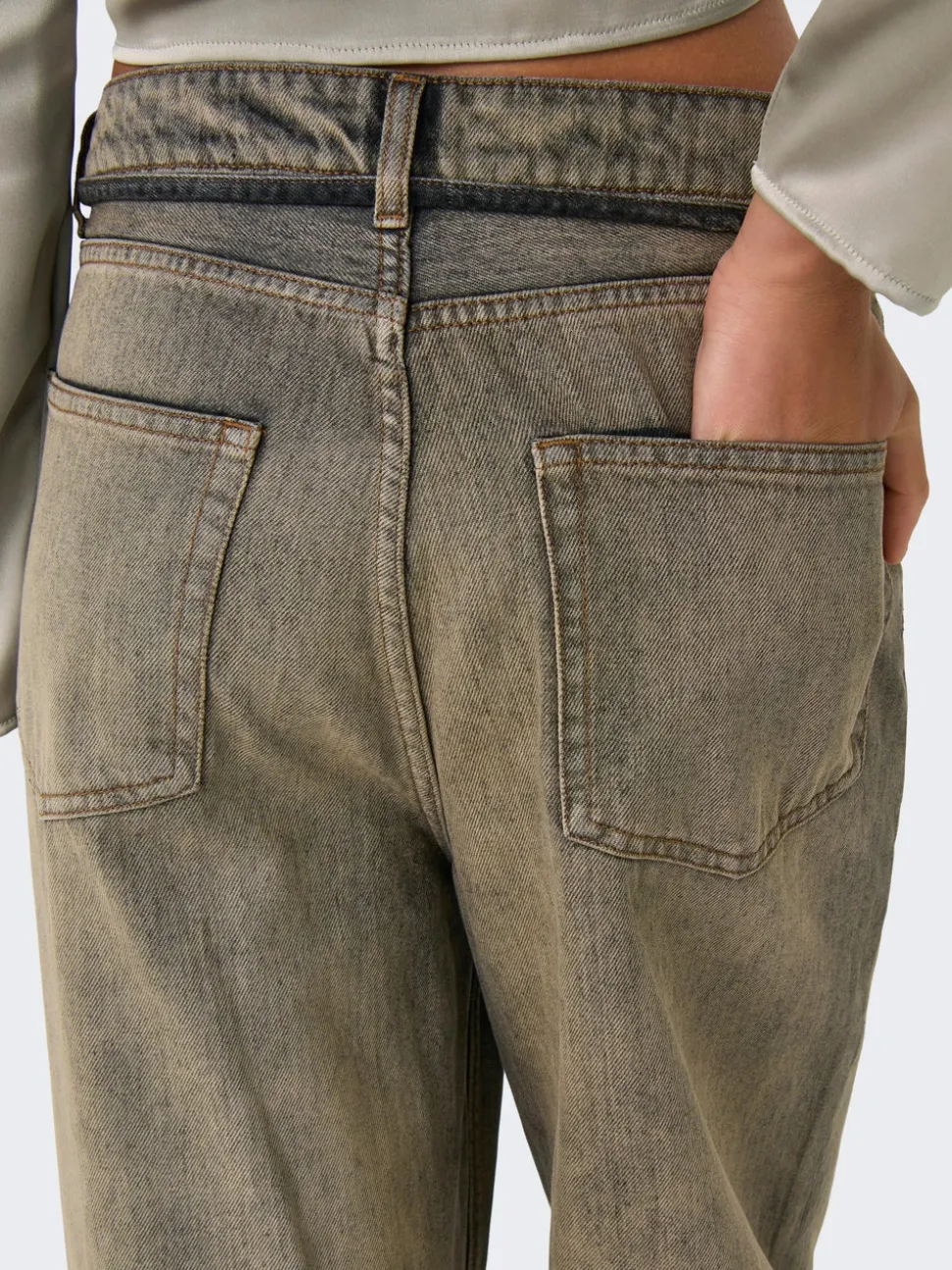ONLBLEECKER Middels høy midje Loose fit Jeans