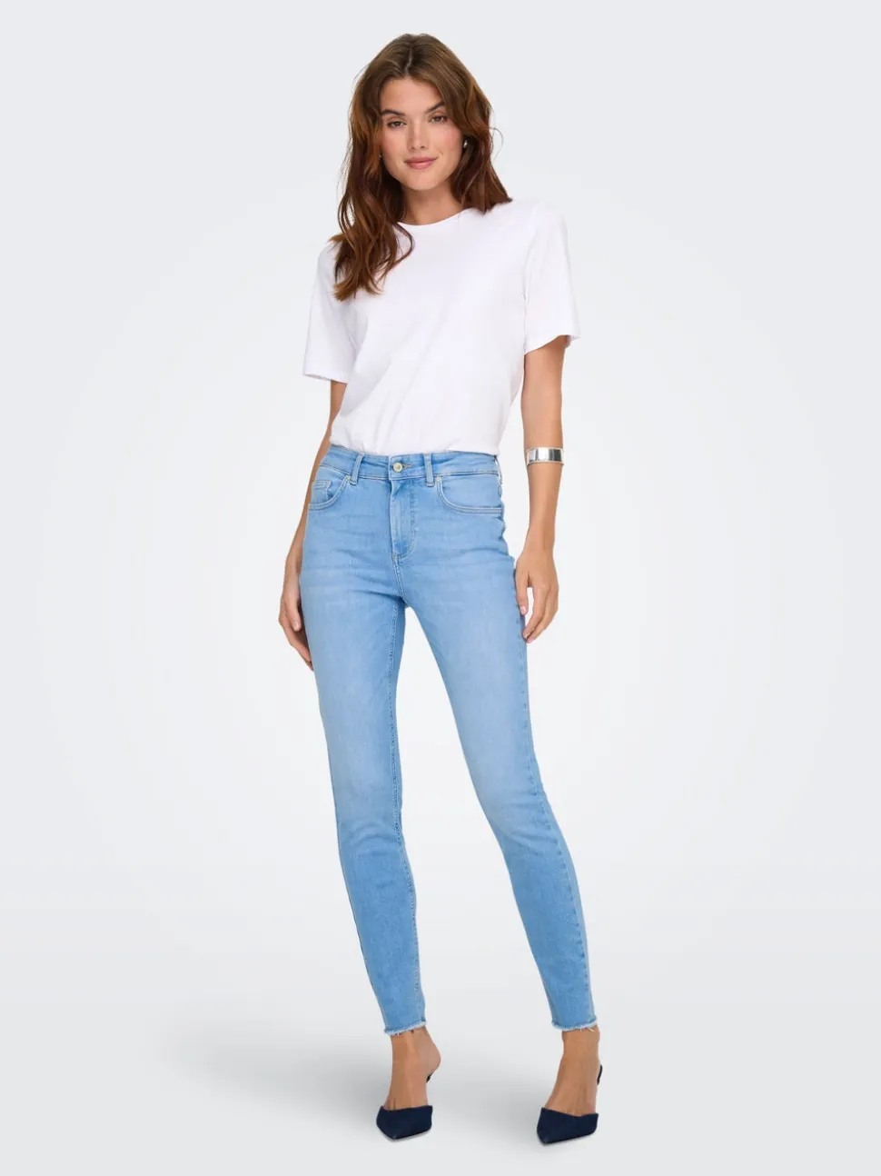 ONLBLUSH Høy midje Skinny Fit Ankellengde Jeans